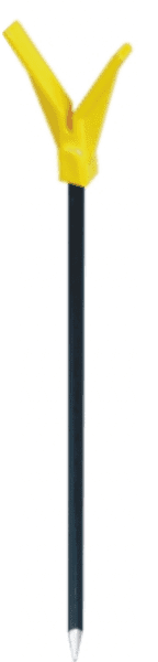 FTM Rutenhalter V-Kopf gelb metall 80cm